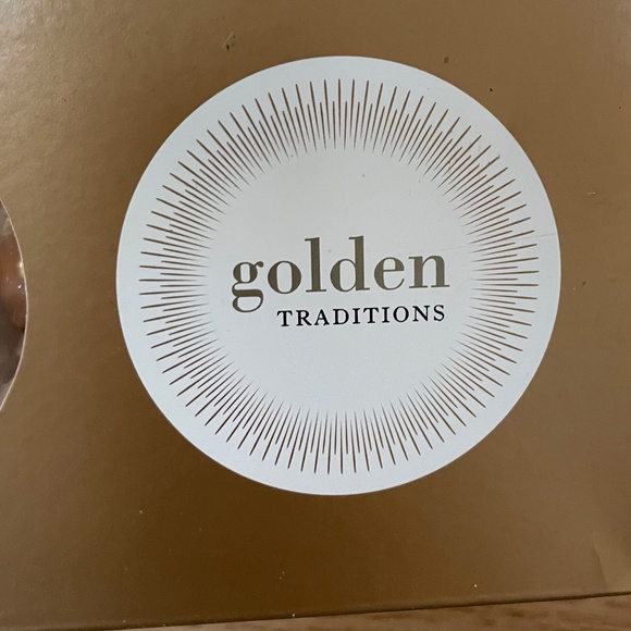 Vtg Martha Stewart Everyday Glass Christmas Ornaments Set of 7 Golden Traditions - Picture 7 of 9